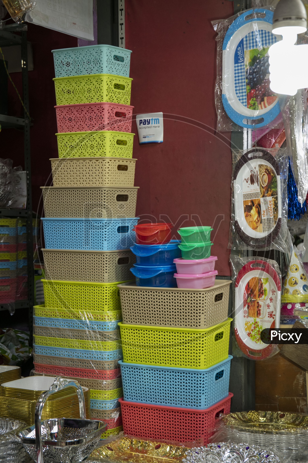 plastic box, jayanagar market