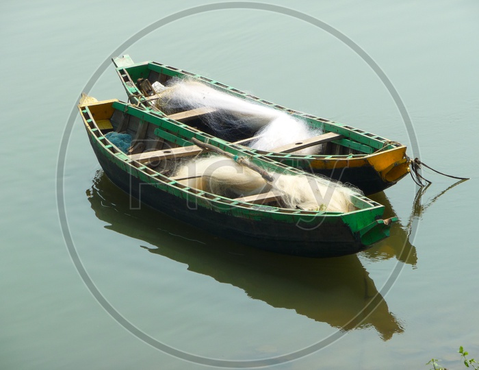 Fisherman Boat on Godavari River