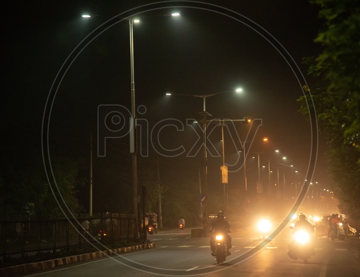LED'ified Streets/Roads of Vijayawada.