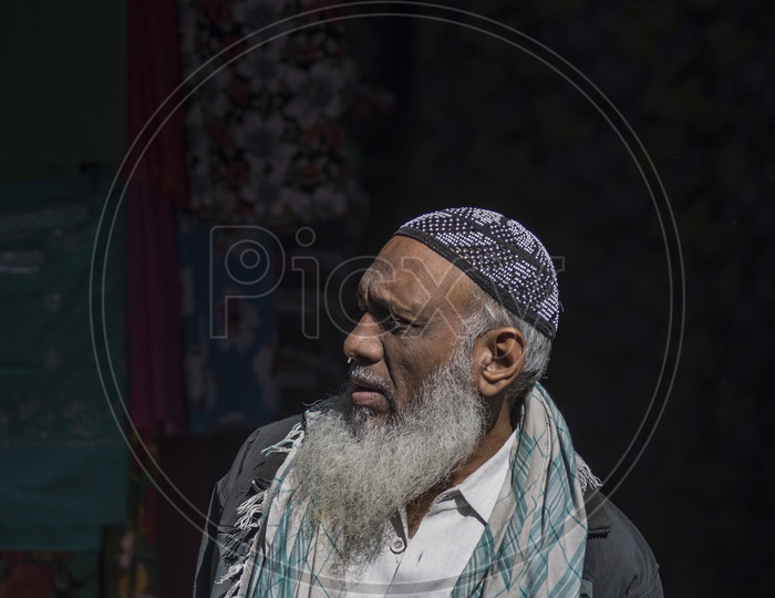 Old Muslim Man on the Streets of Jodhpur