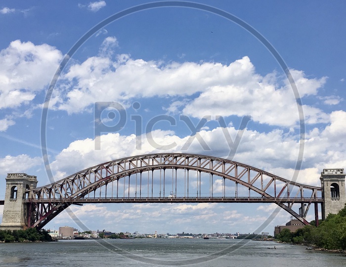 Hell Gate Bridge Across East River