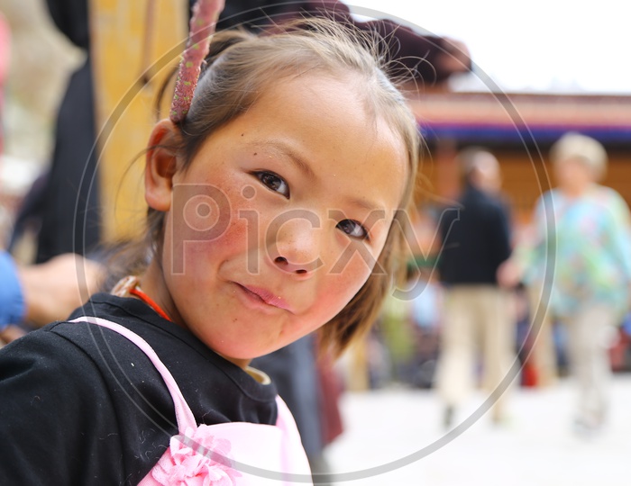 Kid at Hemis Gompa Festival