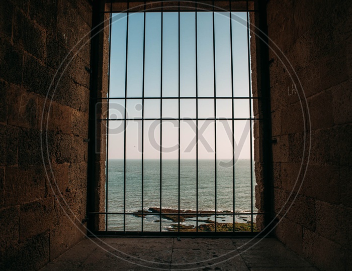 Window view from the  Diu fort