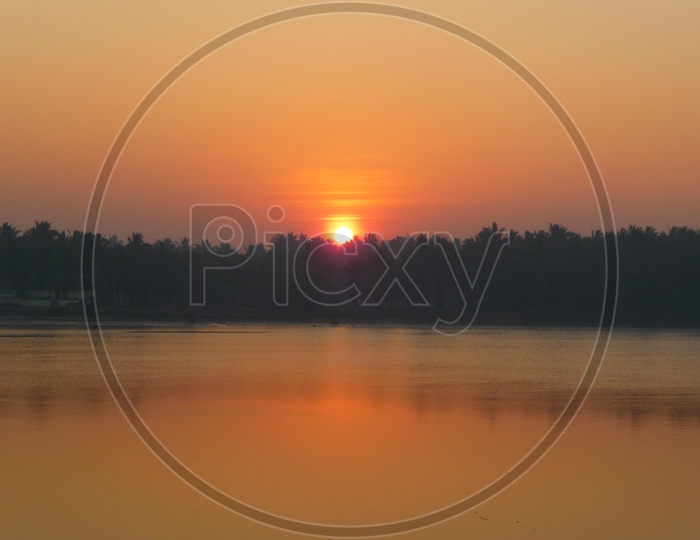Sunset at Godavari River