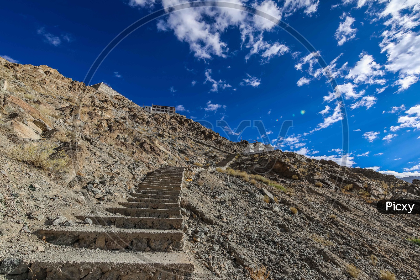 Steps to Diskit Monastery