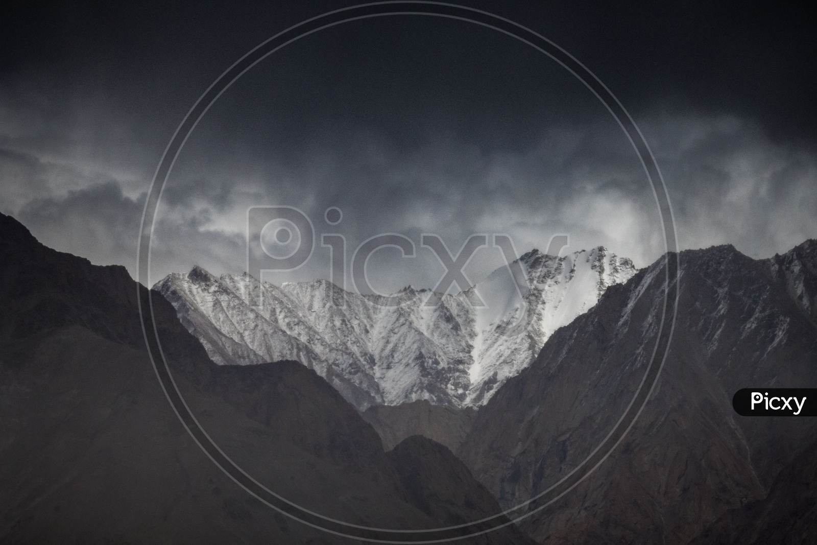 Snow Capped  Mountains in Leh Ladakh region