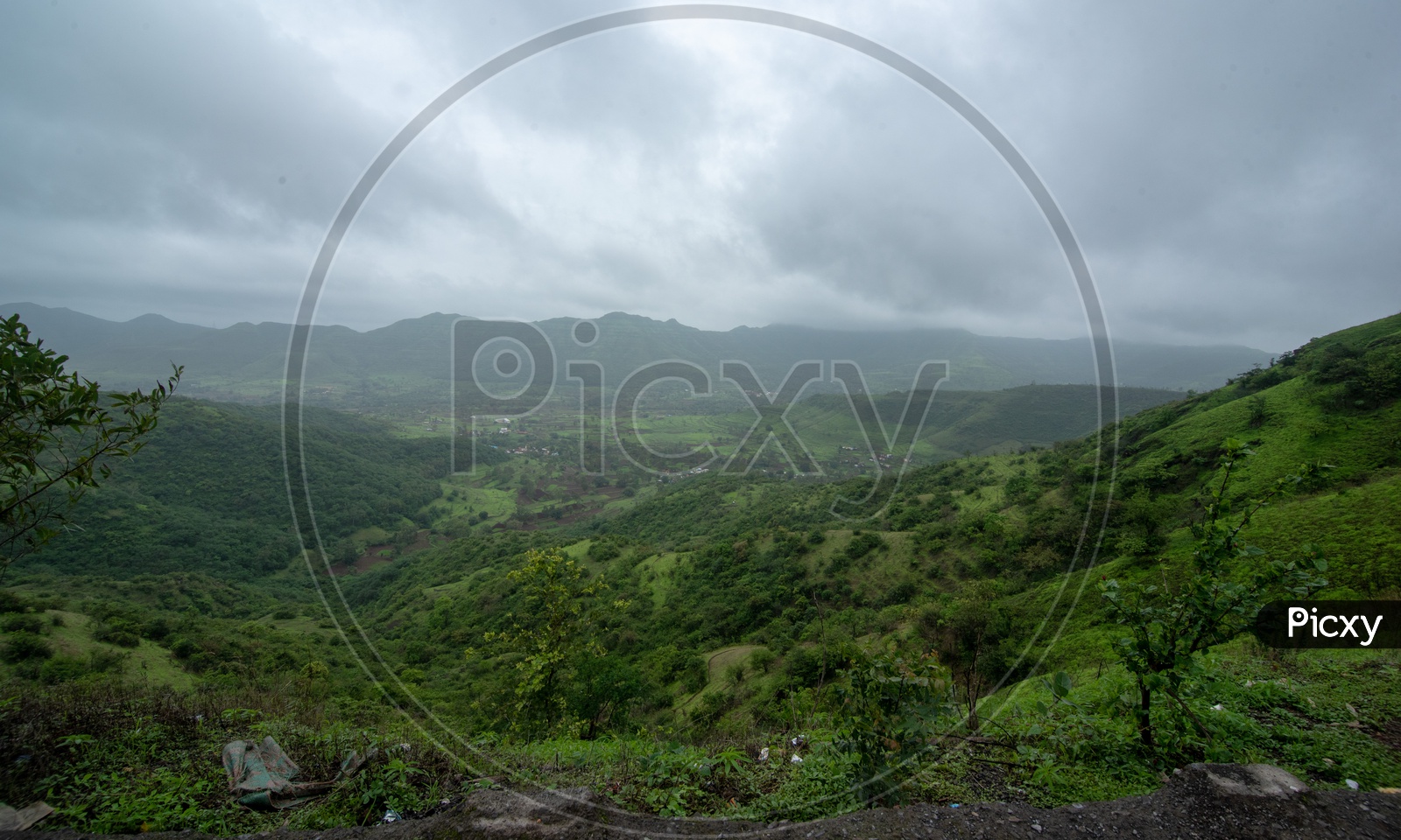 View from top of Sinhagad Fort, Pune