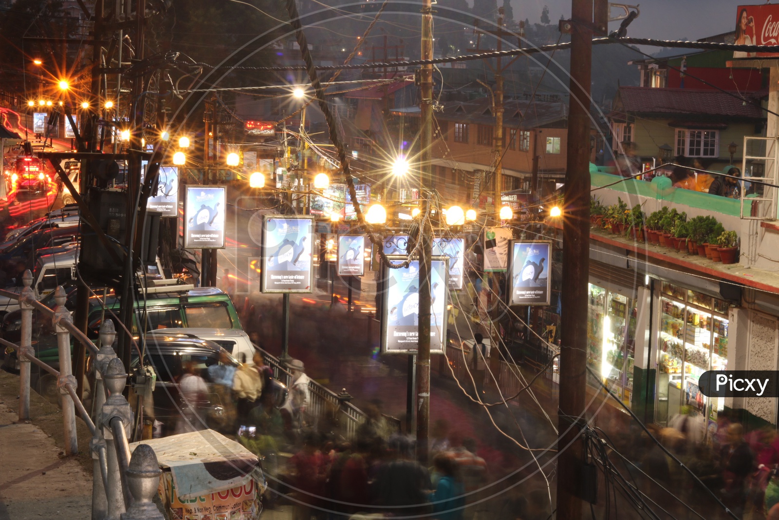 "Busy streets of Darjeeling "
