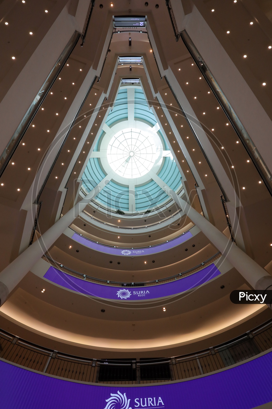 Interior of the Suria KLCC mall, Kuala Lumpur
