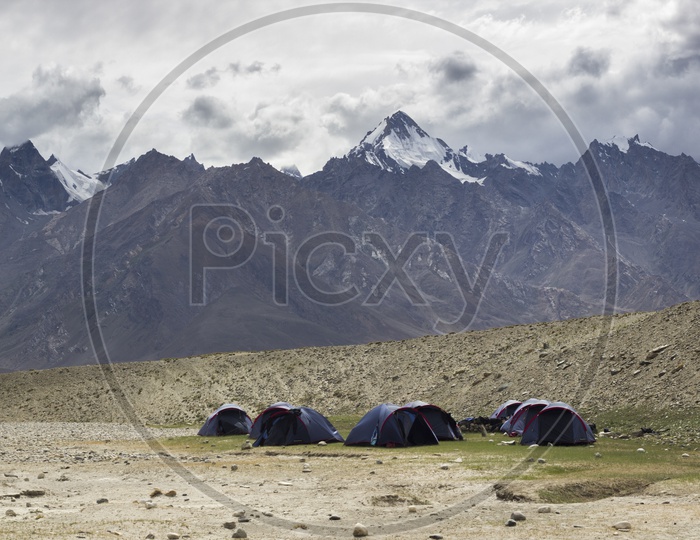 Camping by Himalayas