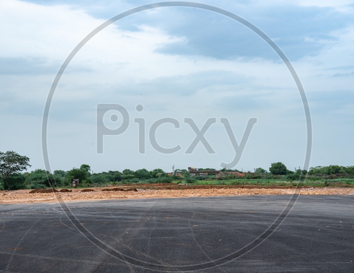 Vijayawada Airport Expansion/extension area and budhavaram road in between