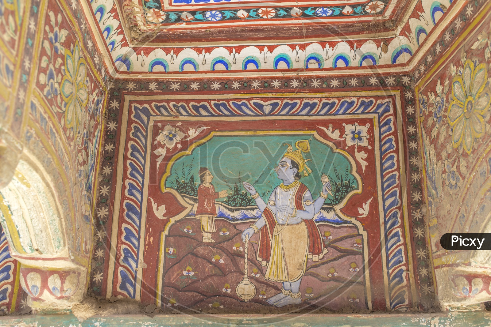 Paintaings in Havelis of Shekhawati, Rajasthan
