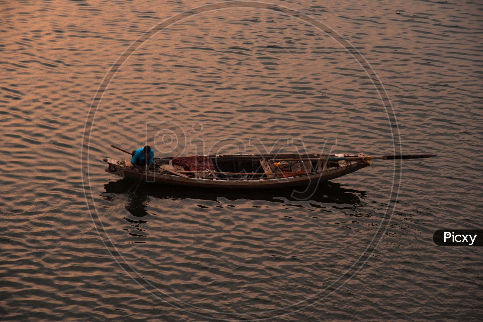 Fishing in River Krishna,Vijayawada.