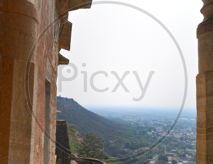 Views of Chittorgarh City from the Fort