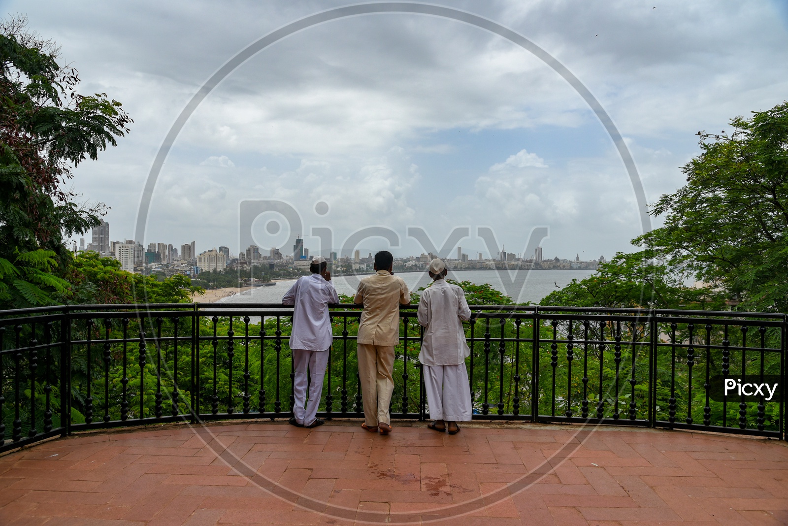 Tourist View  Marine Drive and Nariman Point from Malabar Hill