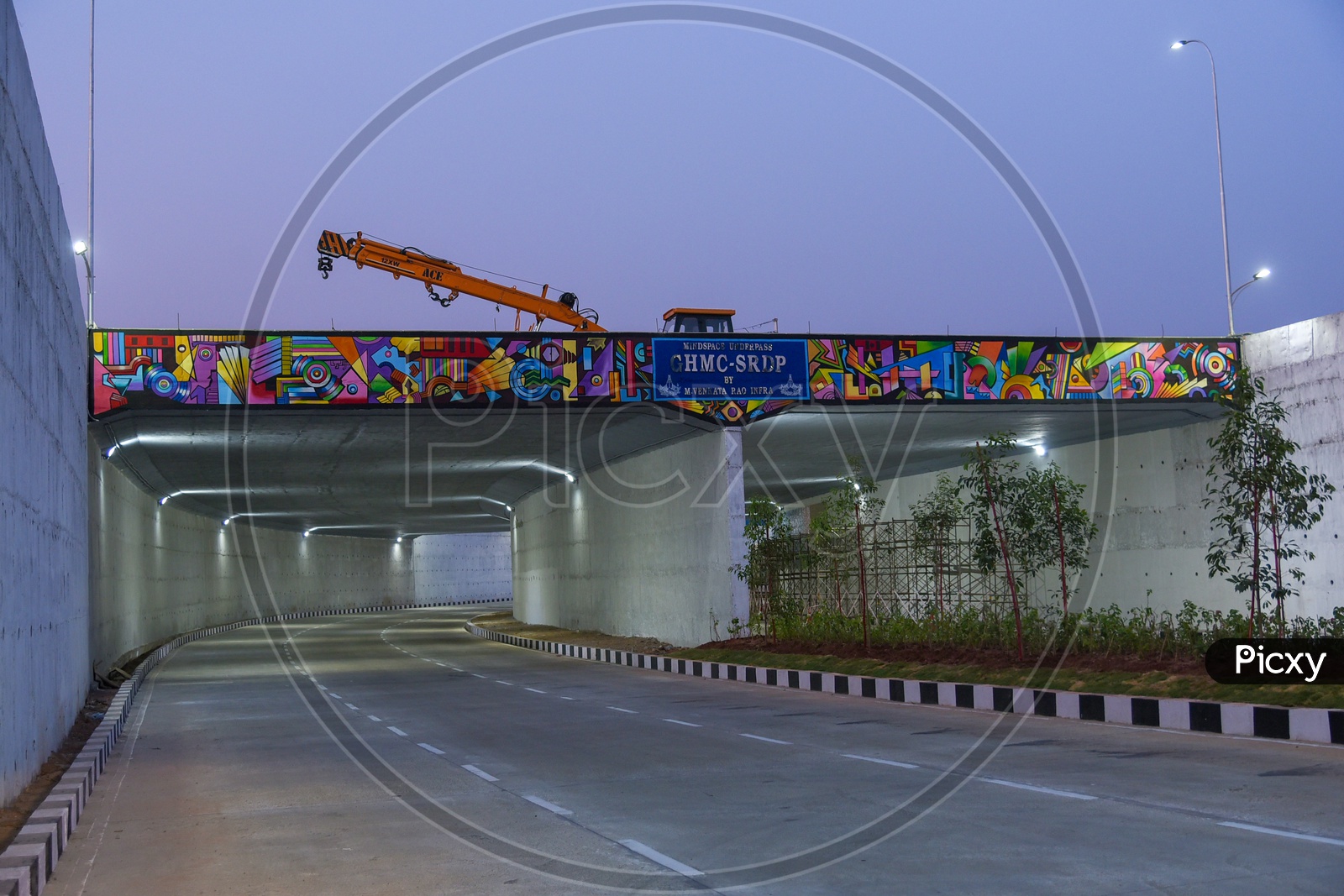 New underpass at Mindspace Junction