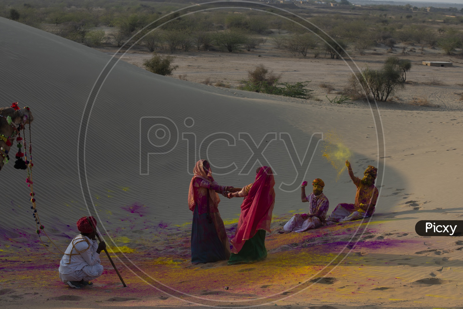 Holi Festival Celebrations in Thar Desert