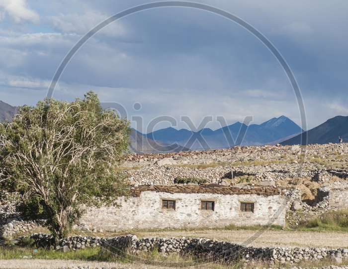 Stone Houses near Pangong Lake, Ladakh