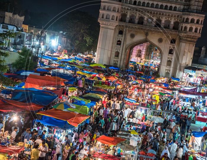 Ramzan/Ramadan Festive Shopping around Charminar