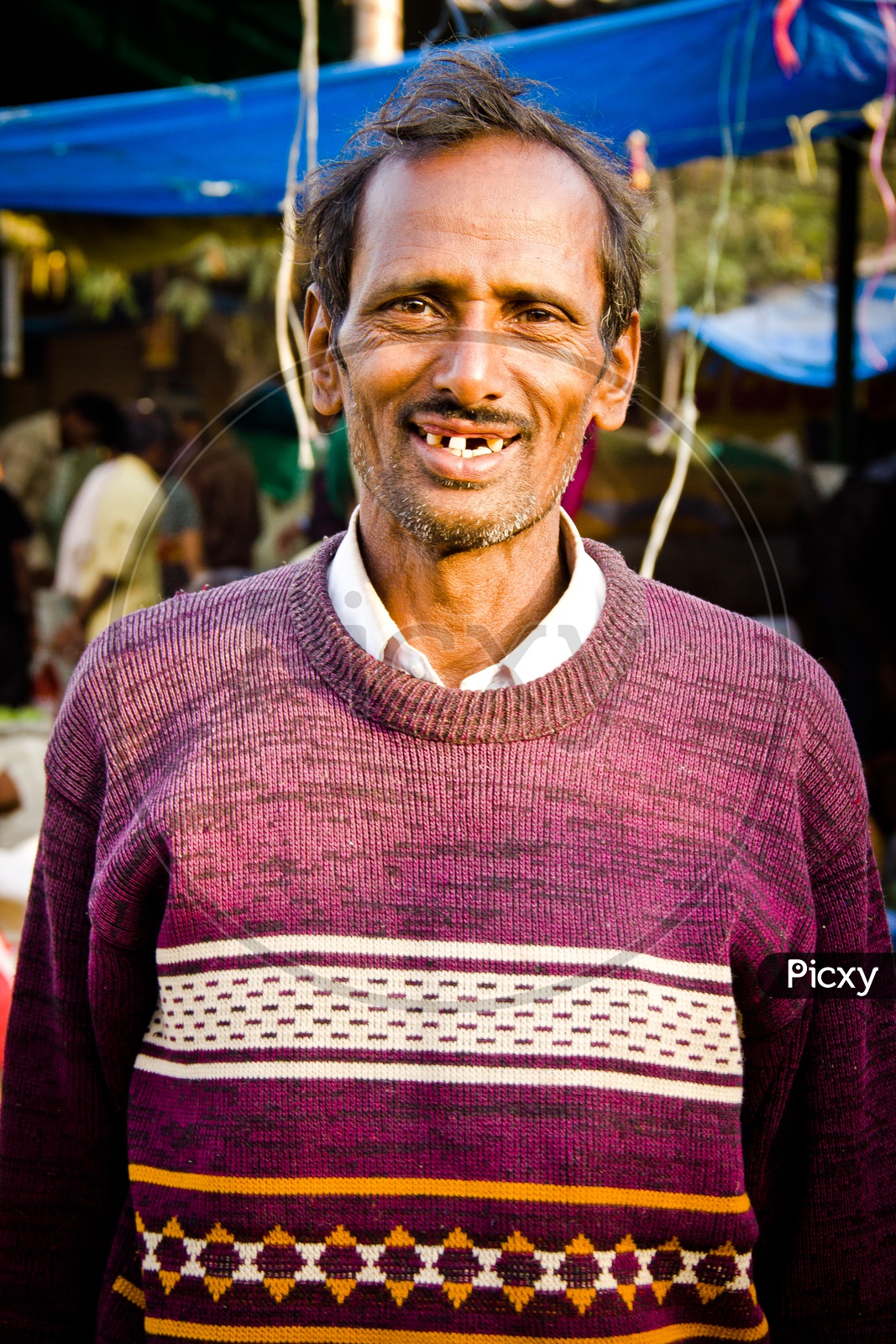 Smiling Street Vendor