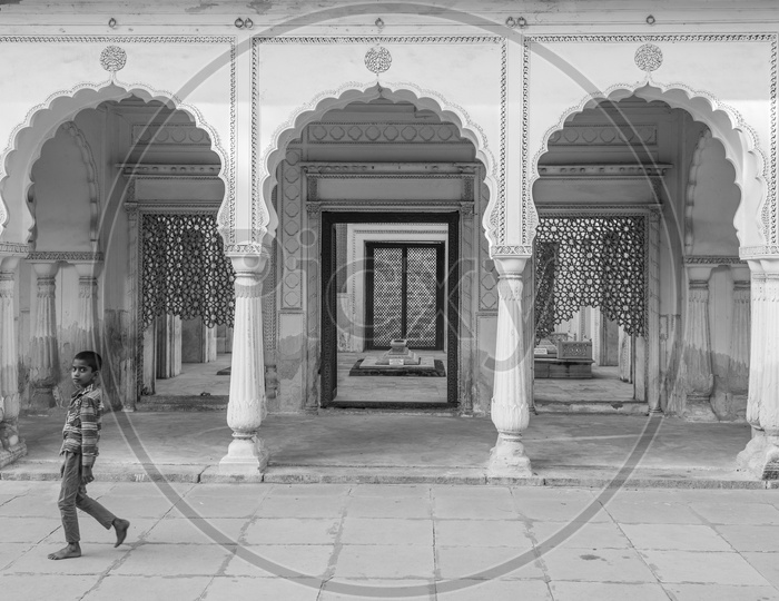 Child at Paigah Tombs, Hyderabad