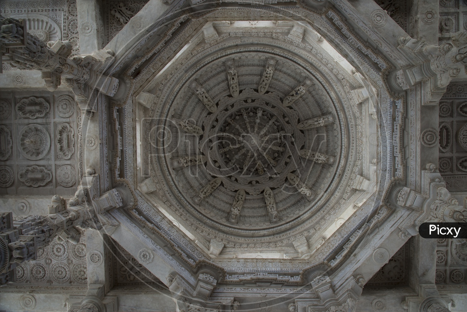 Dome at Ranakpur Jain Temple