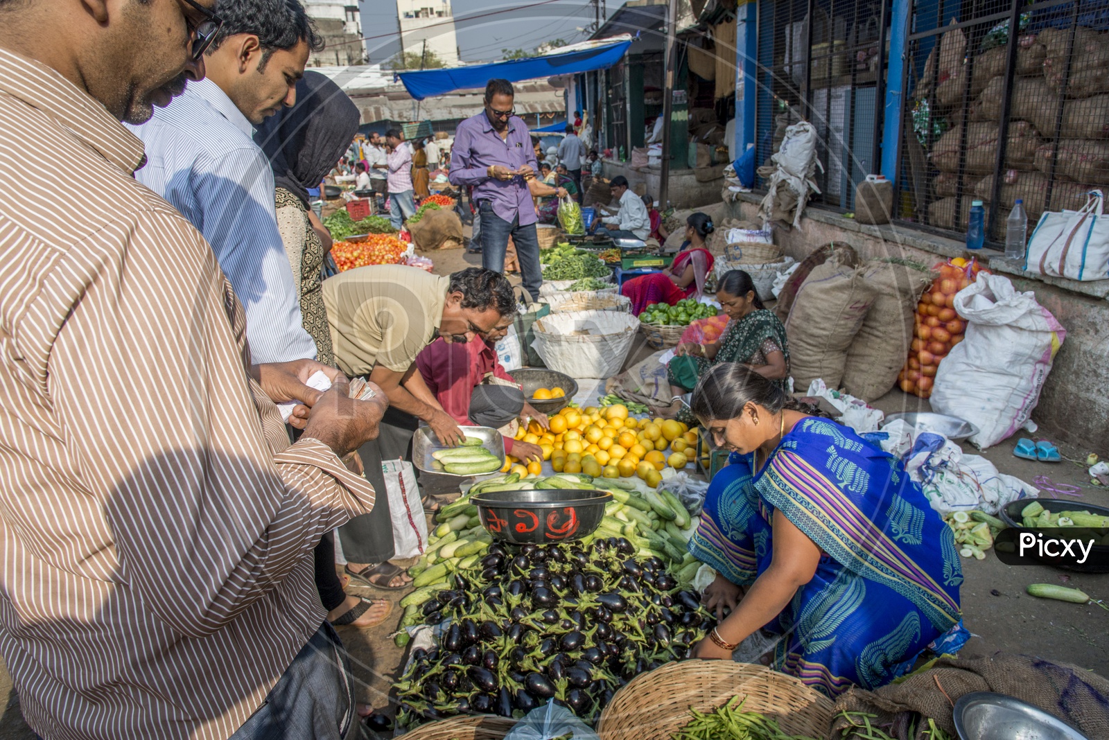 Vegetables in Monda Market, Hyderabad
