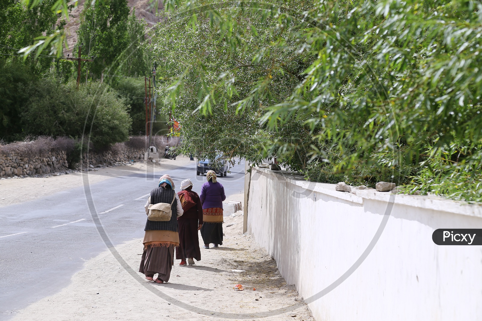Streets of Shey Monastery