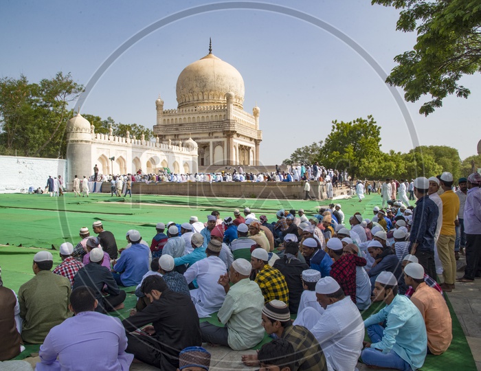 Ramadan Eid Prayer Meet at Qutb Shahi Tombs