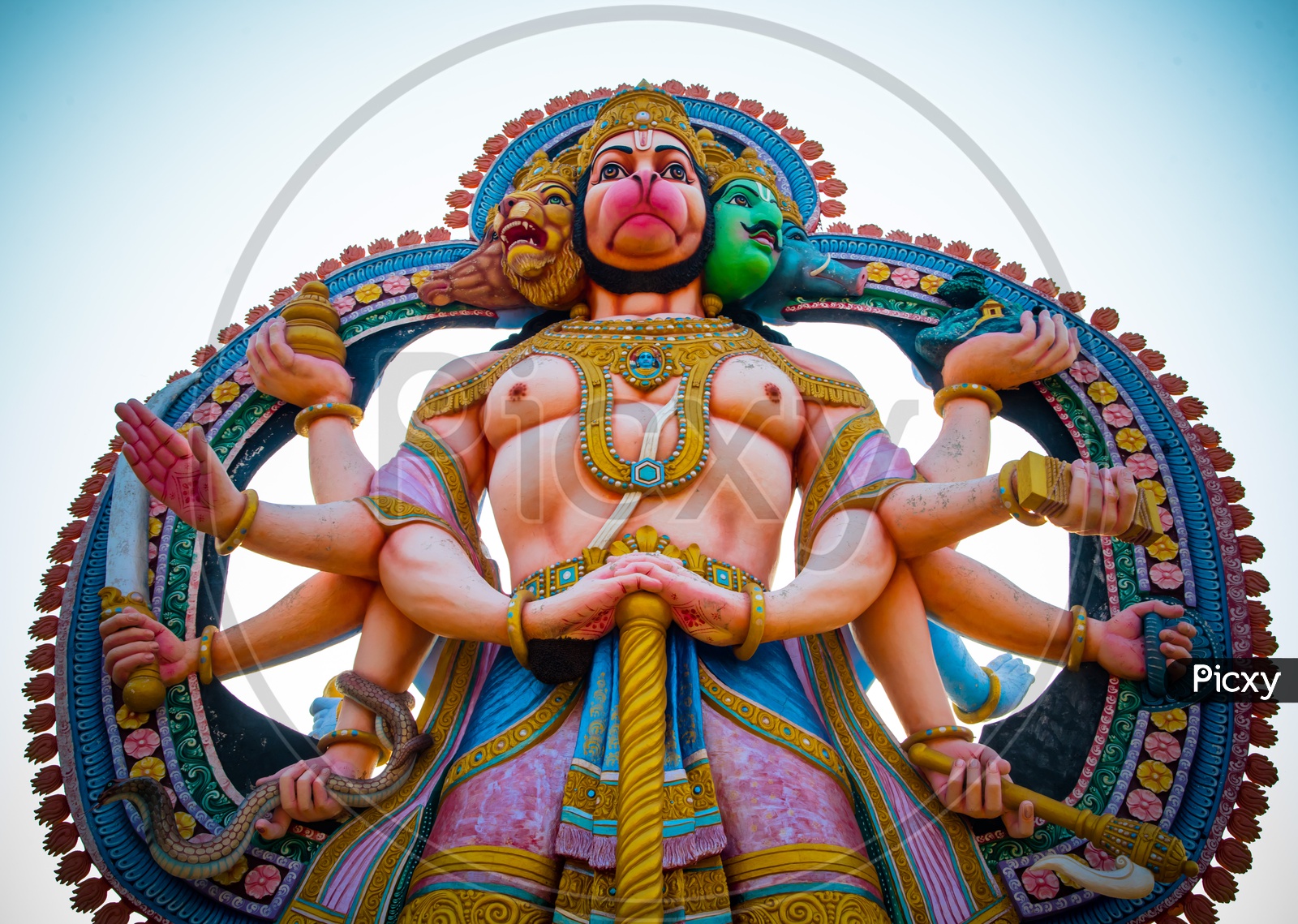 Hanuman Idol at Surendrapuri Temple