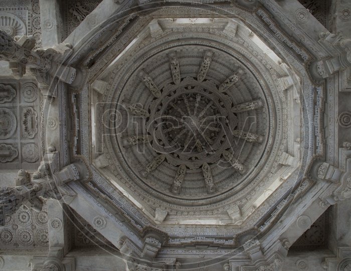 Dome at Ranakpur Jain Temple