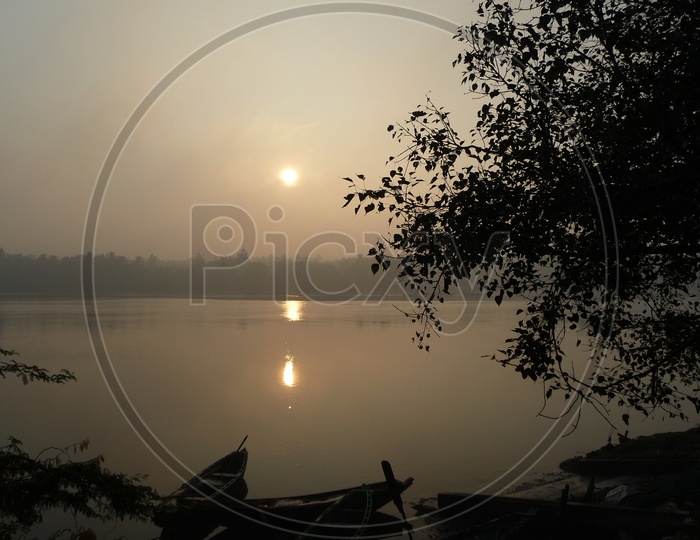 Sunrise, Fisherman Boats