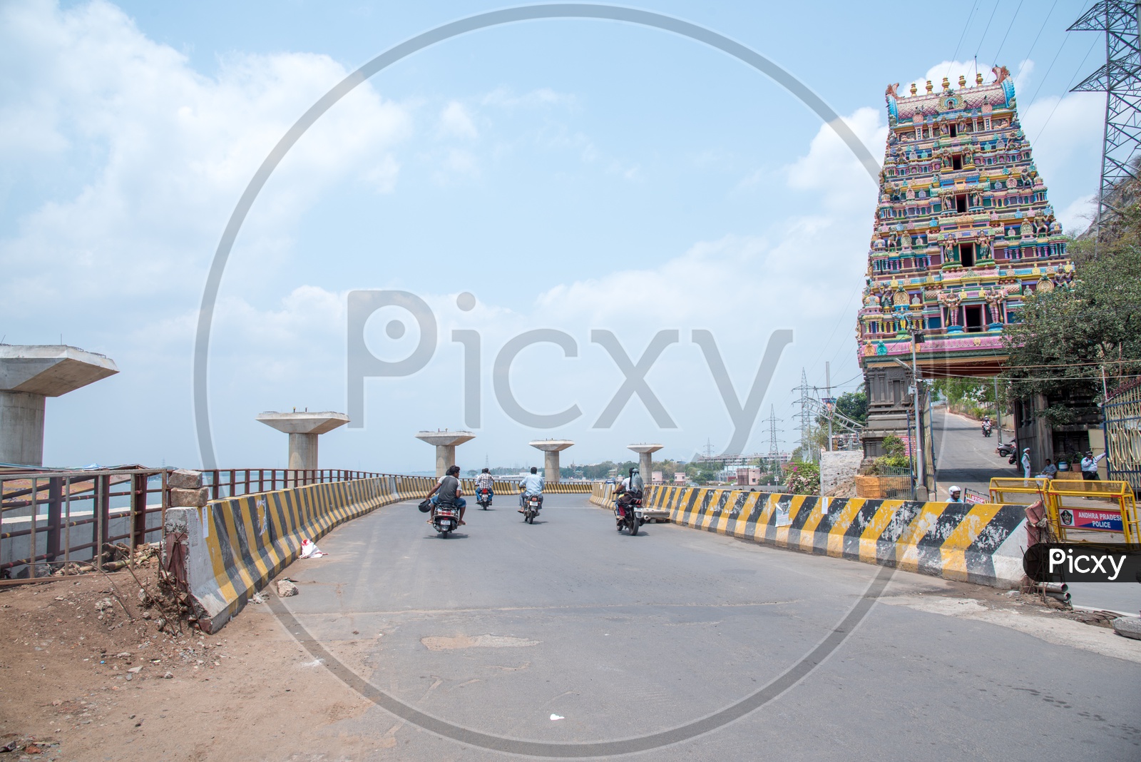 Kanaka Durga Temple Flyover, Andhra Pradesh, India,Vijayawada.