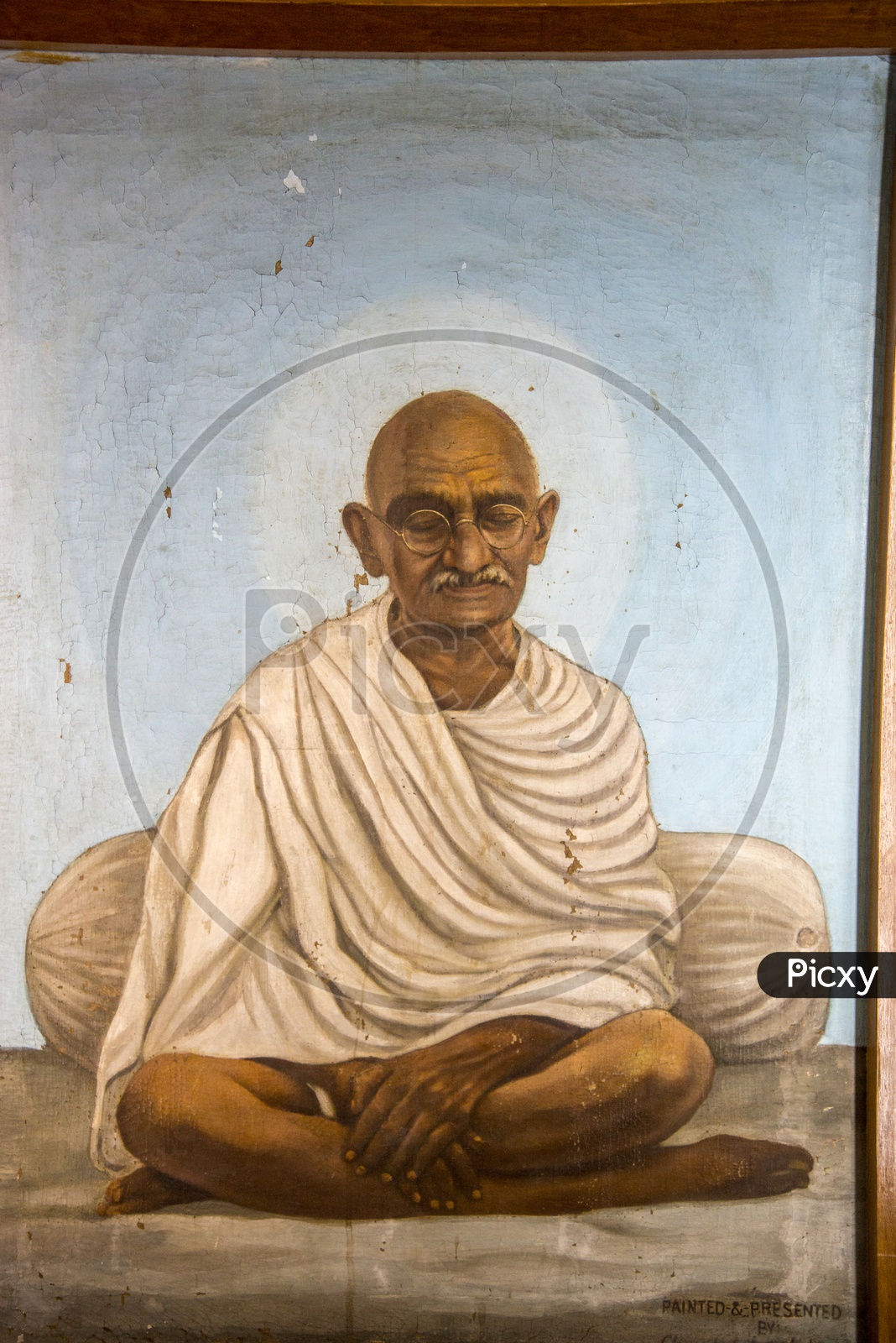 Mahatma Gandhi Photo in Sabarmati Ashram, Ahmedabad