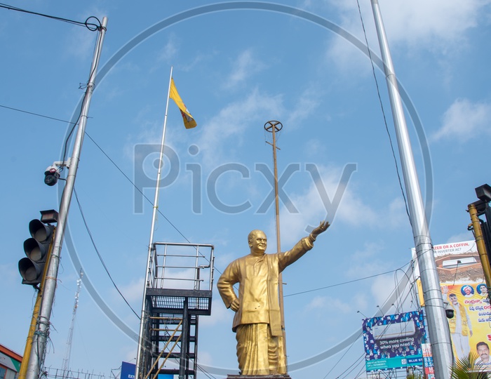 NTR Statue at NTR Circle.,Vijayawada