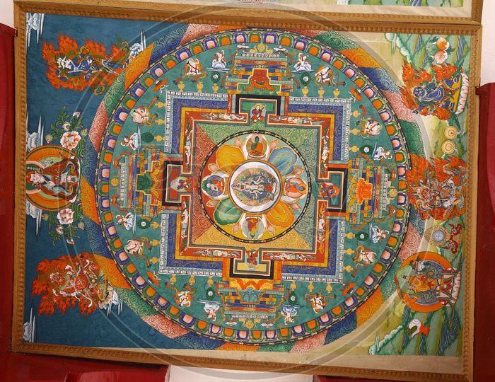 Paintings at Shey Monastery