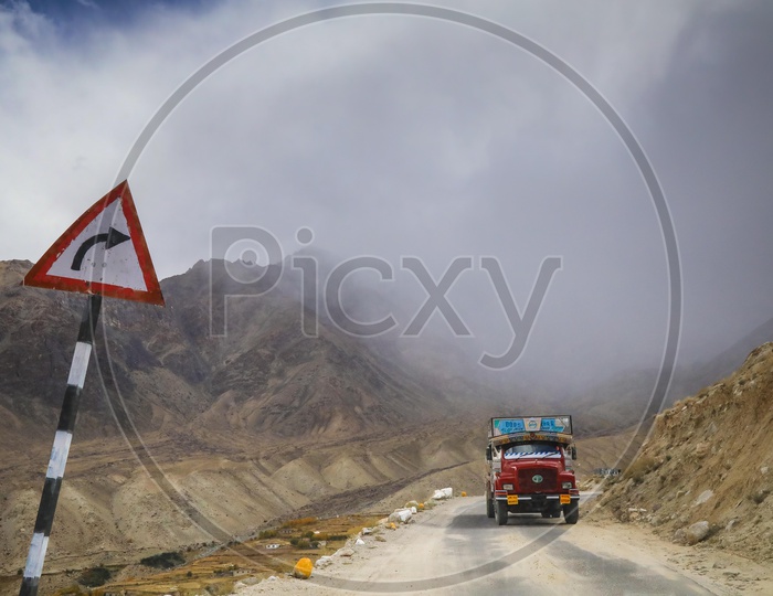 Sign Boards on Roads at Leh-Ladakh