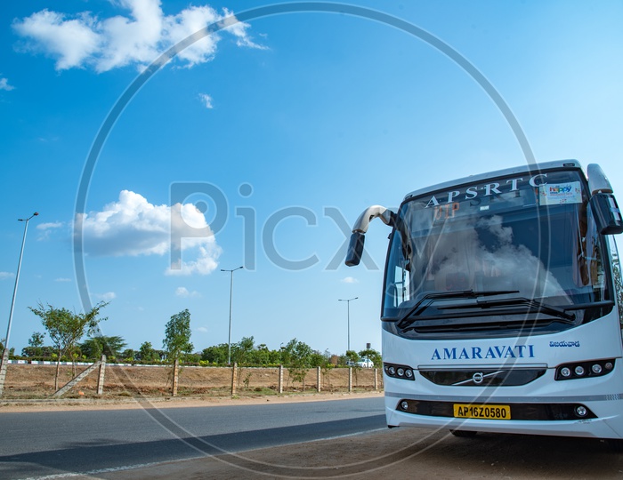 Amaravati Bus Service..AC Volvo Bus.