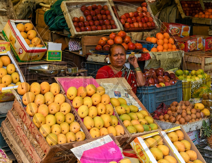 A Lady Fruit Vendor