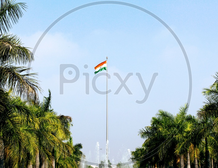 National Flag at Hyderabad Airport