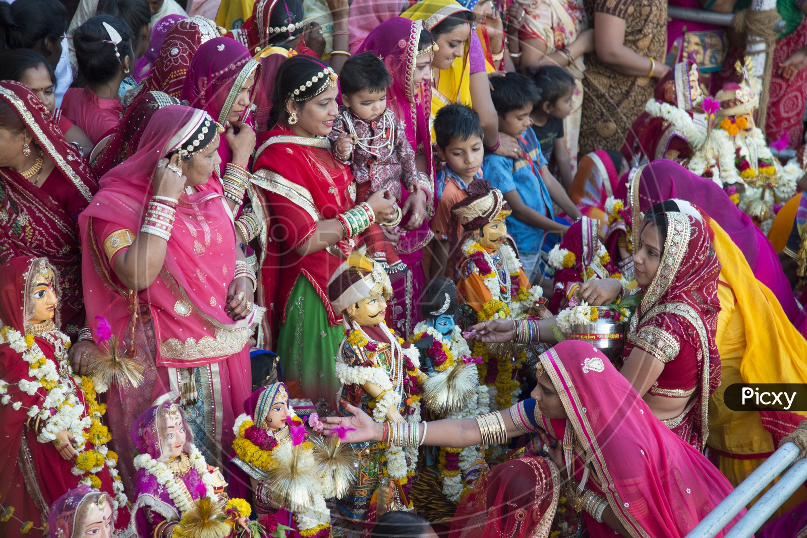 Rajasthani Women at Mewar Gangaur Festival, Udaipur
