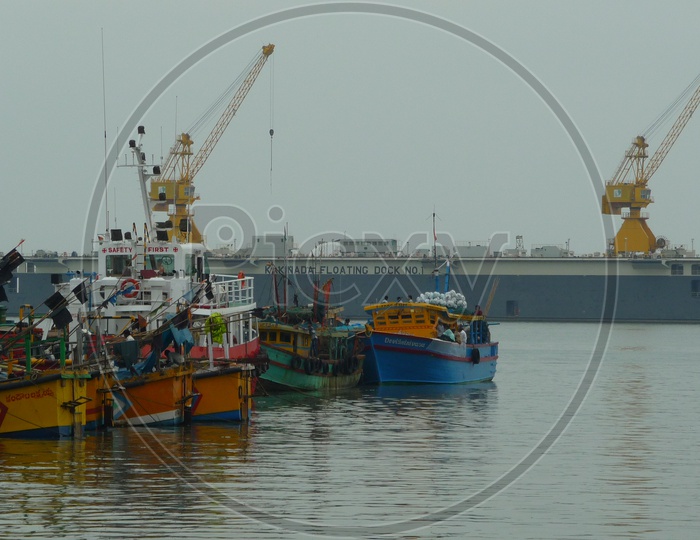 Kakinada Floating Dock for repairing of Ships in Sea