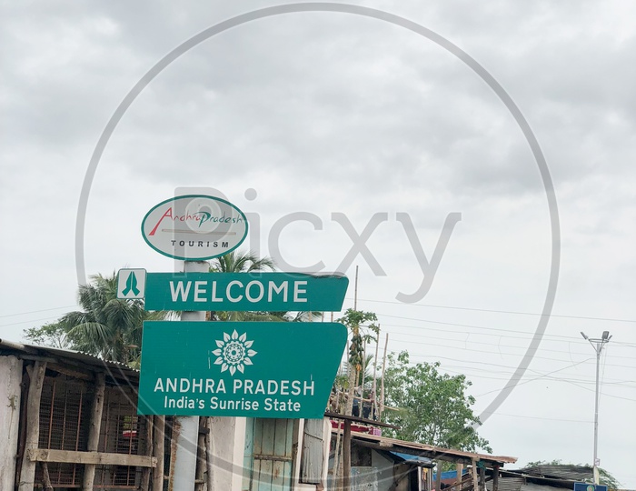 Andhra Pradesh Welcome Sign Board