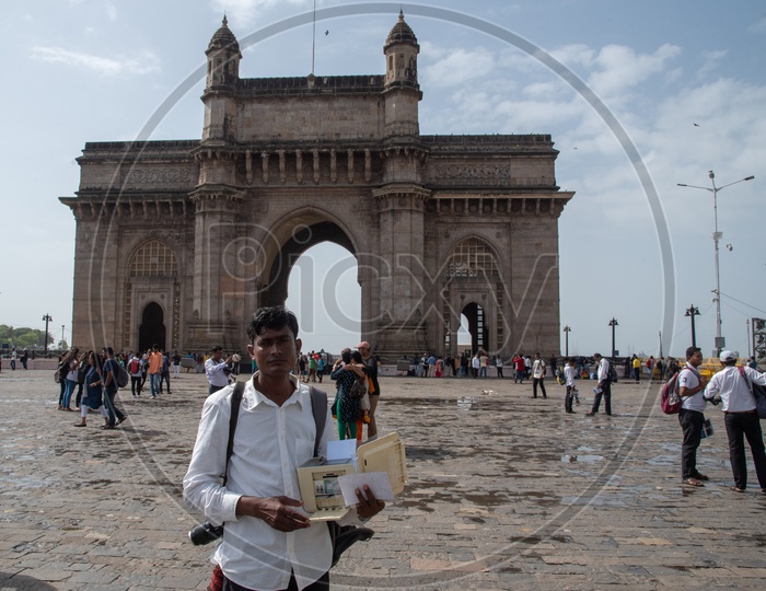 Local photographer at Gateway of India