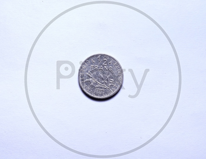 half Franc coin