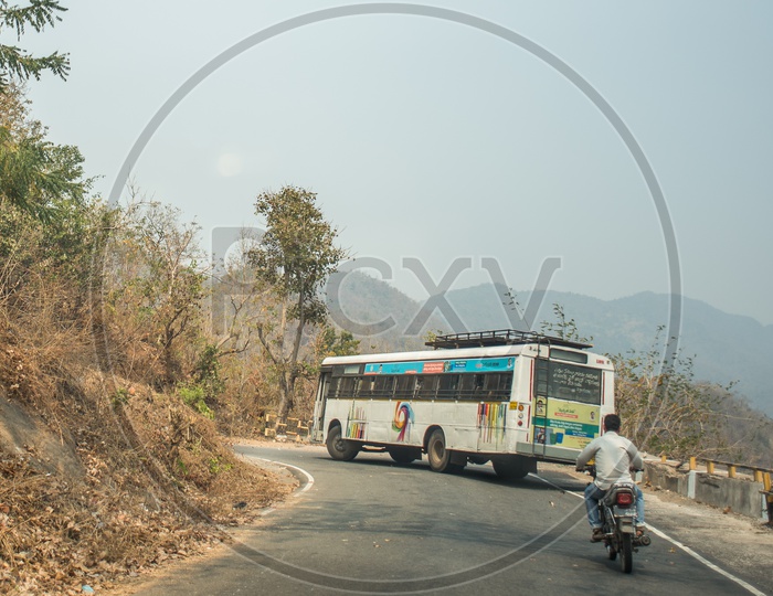 RTC buses in araku valley