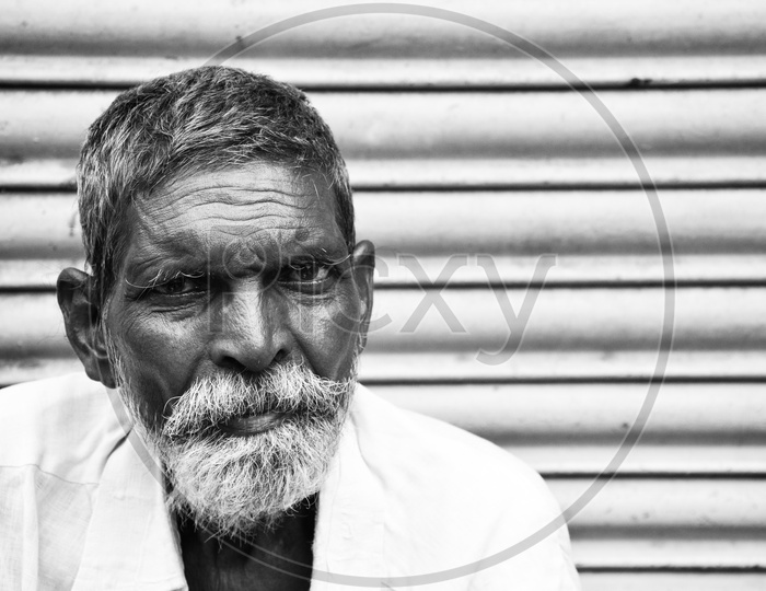 Old man, Streets of Vijayawada