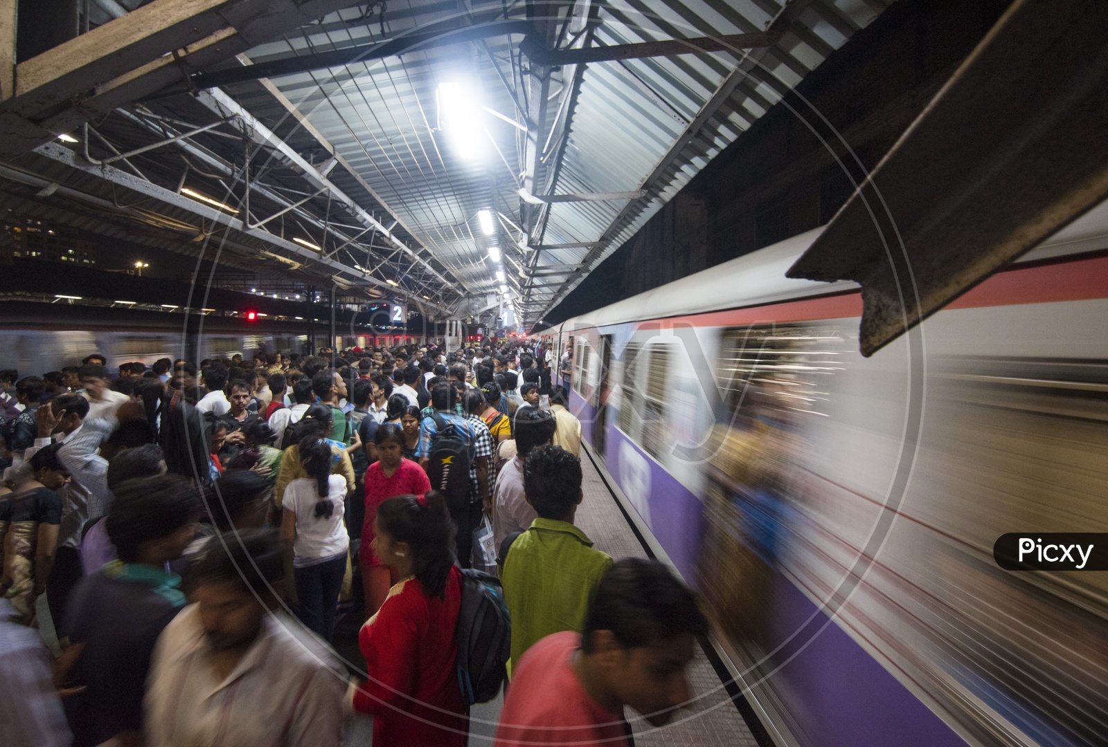 Rush Hour at Dadar Subarban Railway Station