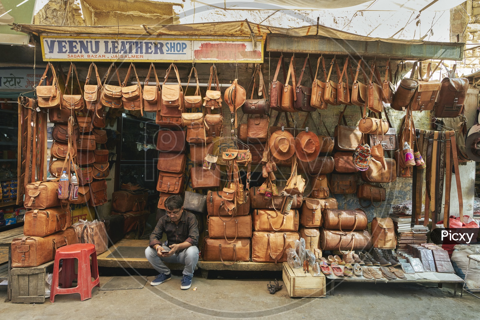 Leather market of Jaisalmer