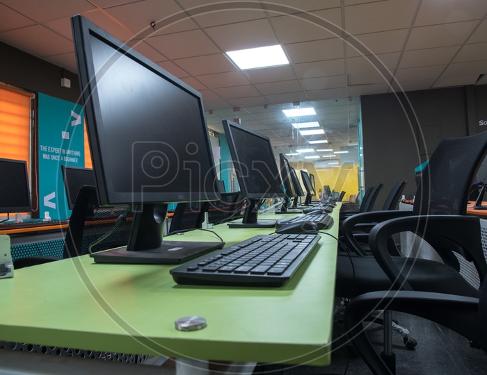 Computers/Desktops in an IT Company/Office